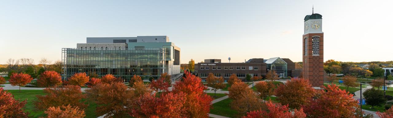 Image of Clocktower and Kirkhof Center